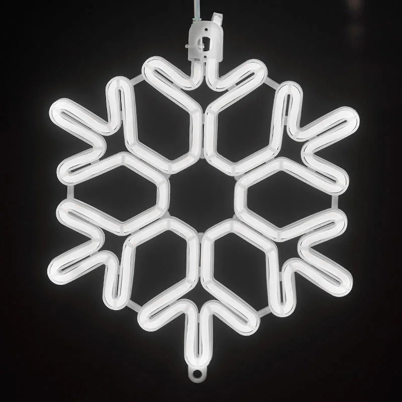 Elegant Snowflake LED Lights - Weather Resistant, Energy Efficient, Indoor/Outdoor Decor