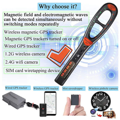 GPS Tracker Detector- Latest Technology With Free Detection Hose