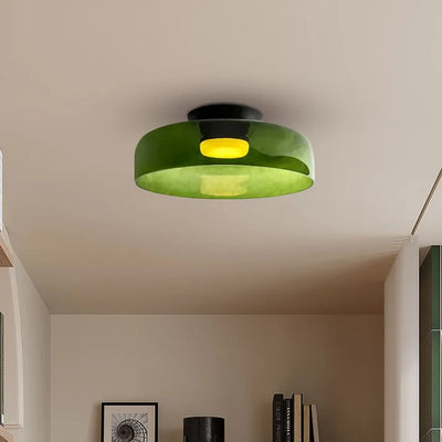 LuxeGleam - Classic Glass Ceiling Lamp