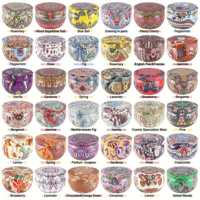 NatureScent - 36 Fragrant Candles with Pure Aromas