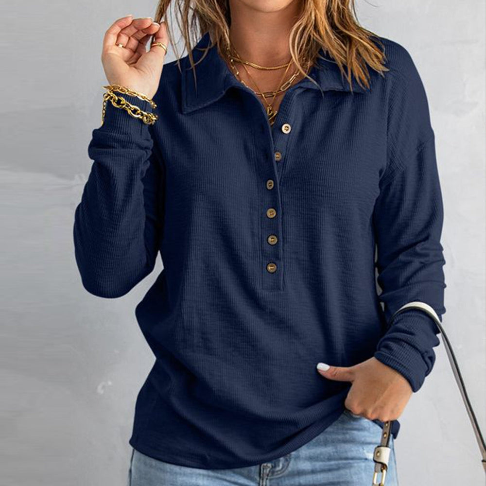BloomElegance - Stylish Women's Shirt for Spring Fashion and Timeless Sophistication