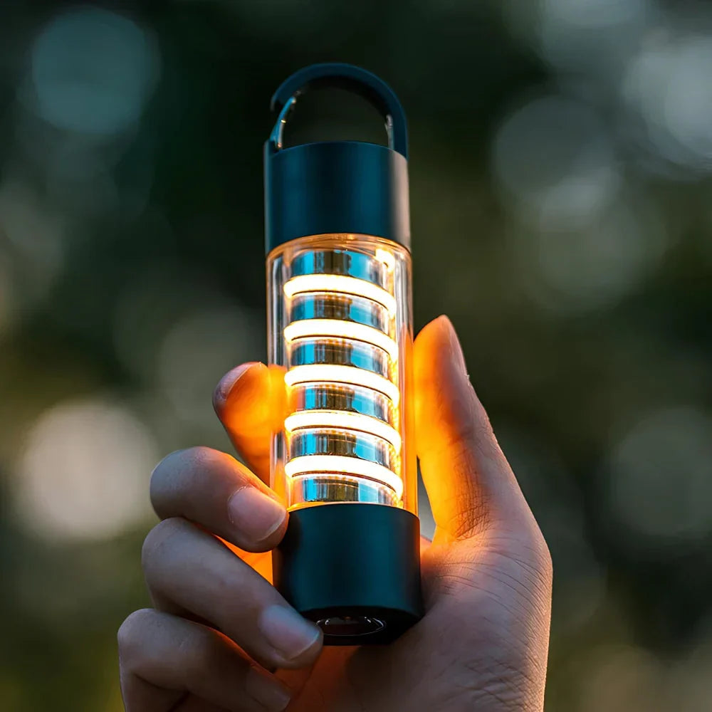 Portable Outdoor LED Light - 12-Hour Battery Life, Waterproof & Adjustable Brightness