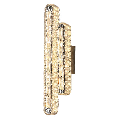 GlowElite – Crystal LED Wall Lamp with Elegant Dimming Control
