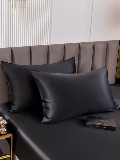 LuxeSilk Set - 30 Momme 100% Mulberry Silk Pillowcase Set (Hidden Zipper)