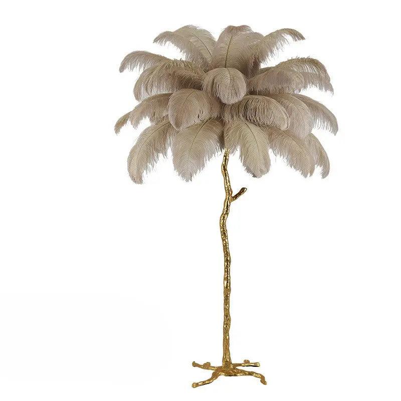 LuxeOstral - Nordic Ostrich Feather Floor Light