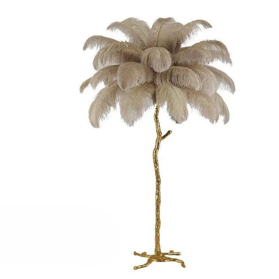 LuxeOstral - Nordic Ostrich Feather Floor Light