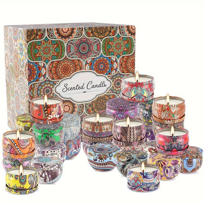 NatureScent - 36 Fragrant Candles with Pure Aromas