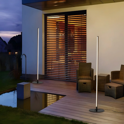Modern Outdoor Solar Lights - Stylish Solar-Powered Garden Lamp with Wireless Charging