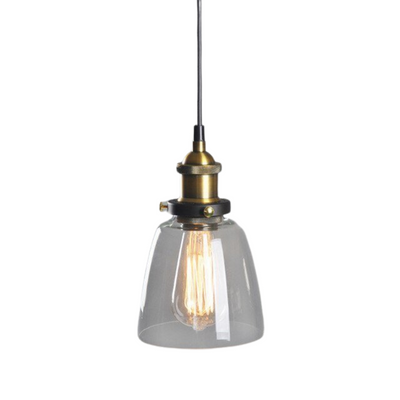 GlassHaven – Elegant Industrial Pendant Lamp