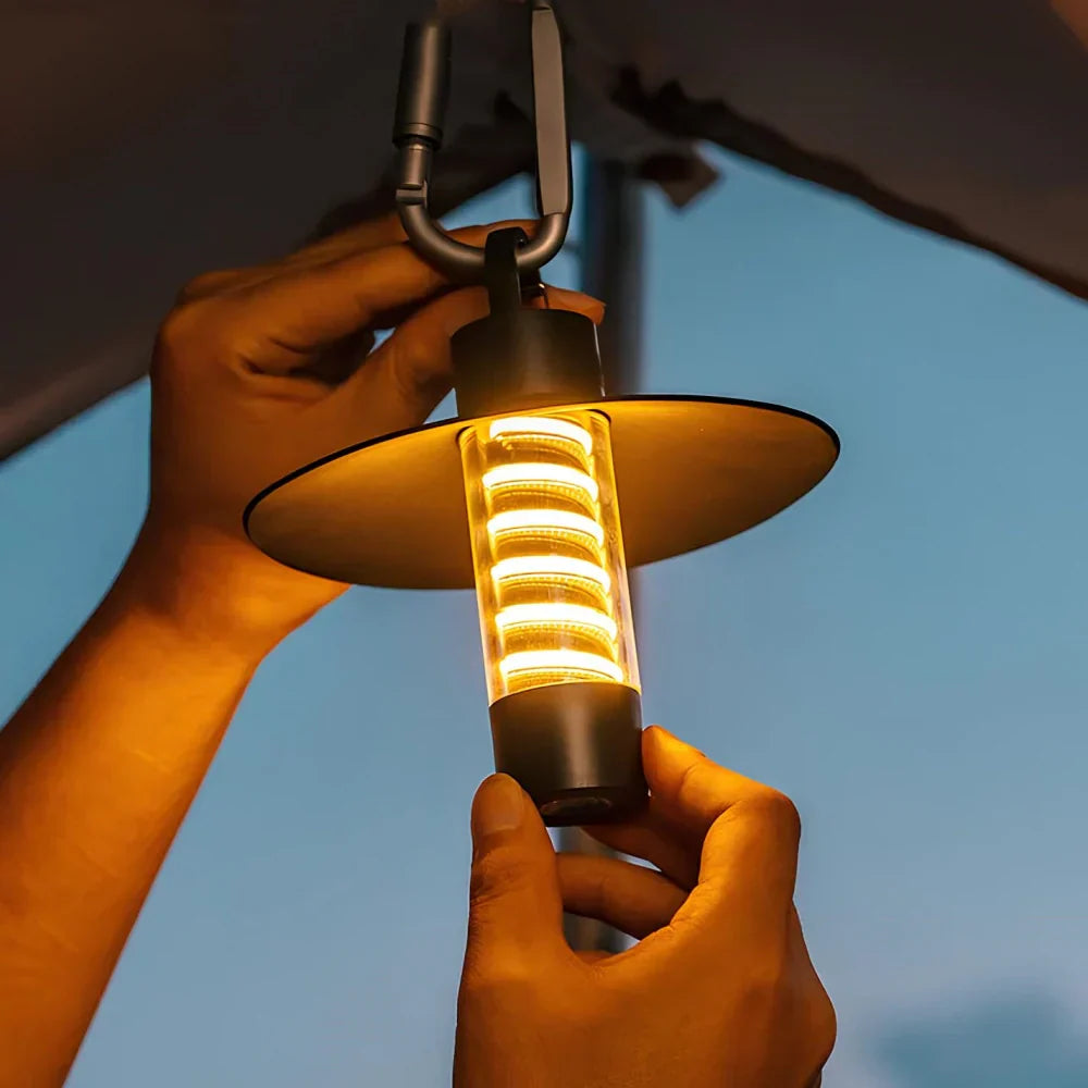 Portable Outdoor LED Light - 12-Hour Battery Life, Waterproof & Adjustable Brightness