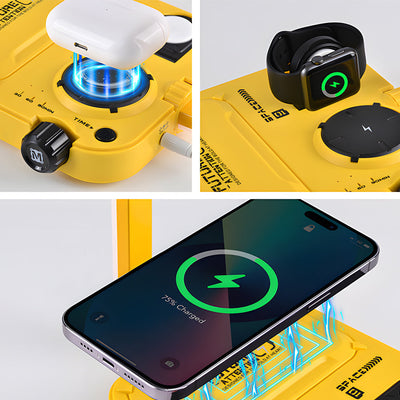 GlowSync - Multifunctional RGB Wireless Charging Desk Lamp