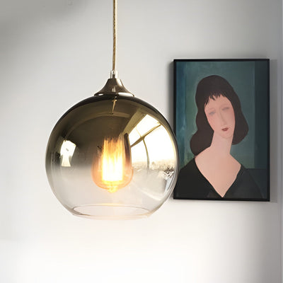 CrystalSphere - Elegant Glass Globe Ceiling Lamp