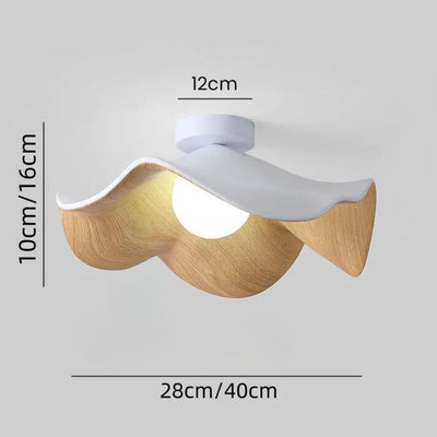 NordicPetal – Wooden Lotus Ceiling Fixture