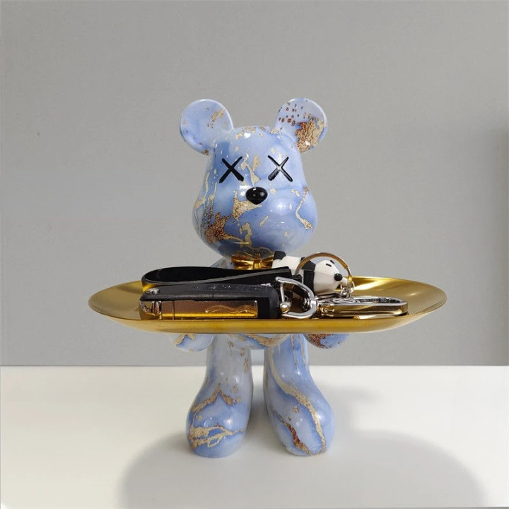 BearCraft - Bear Statue with Tray