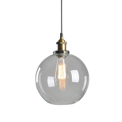 GlassHaven – Elegant Industrial Pendant Lamp