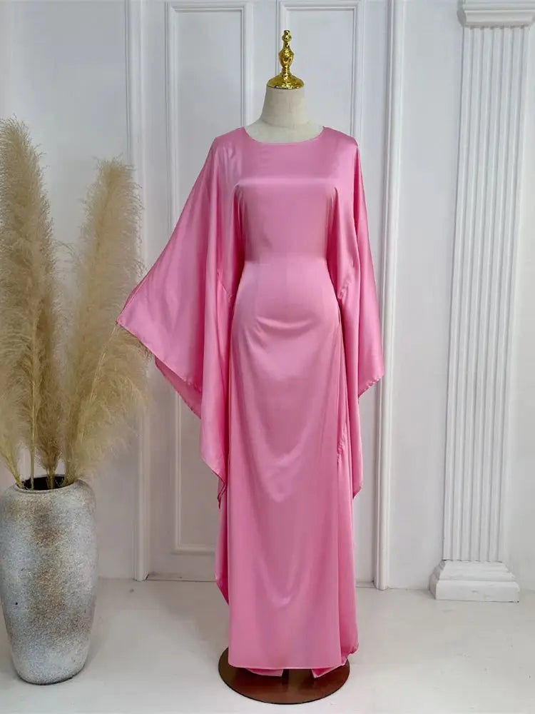Long Sleeve Maxi Dress with Stylish Cloak Sleeves for Women