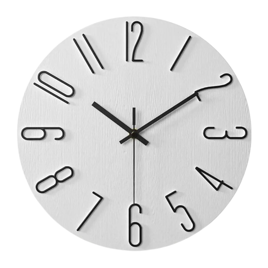ScandiTick - Elegant Wooden Timepiece