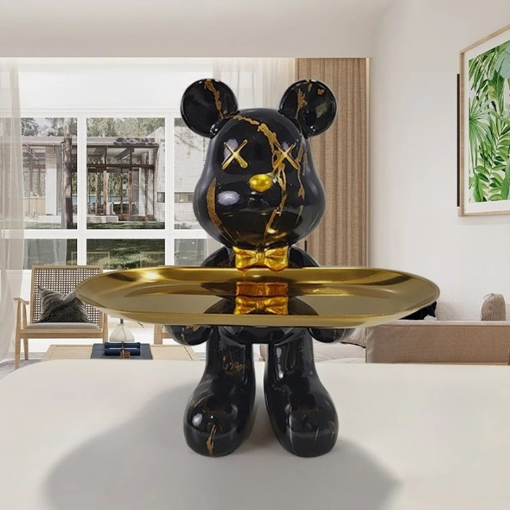 BearServe - Bear Sculpture with Tray