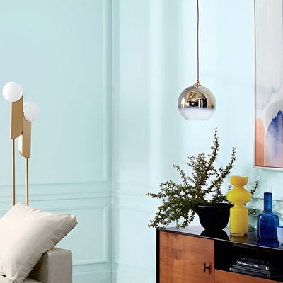 CrystalSphere - Elegant Glass Globe Ceiling Lamp