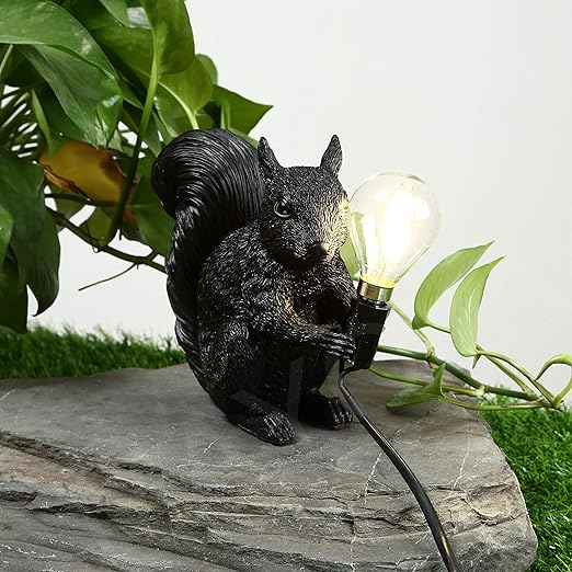 ForestGlow - Sophisticated Squirrel Lamp