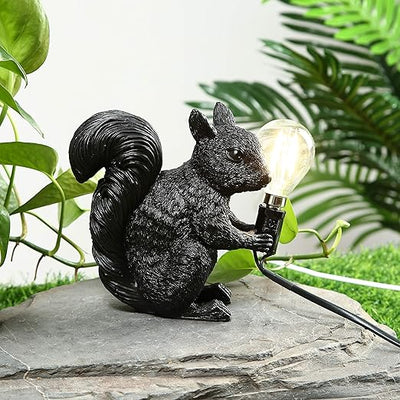 ForestGlow - Sophisticated Squirrel Lamp