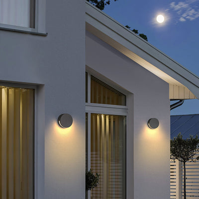 Elegant Round Glass Outdoor Wall Lamp - IP65 Waterproof Exterior Wall Lights