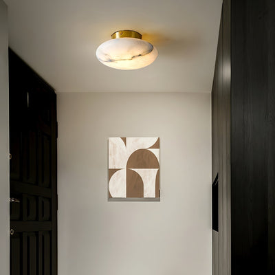 AlbaElegance – Ovale Wandlamp in Alabaster