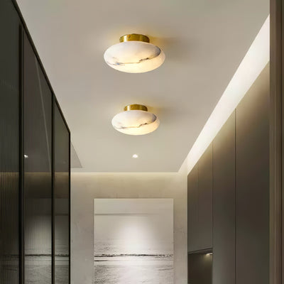 AlbaElegance – Ovale Wandlamp in Alabaster