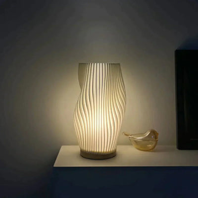 CalmGlow – Elegant Wave Table Lamp