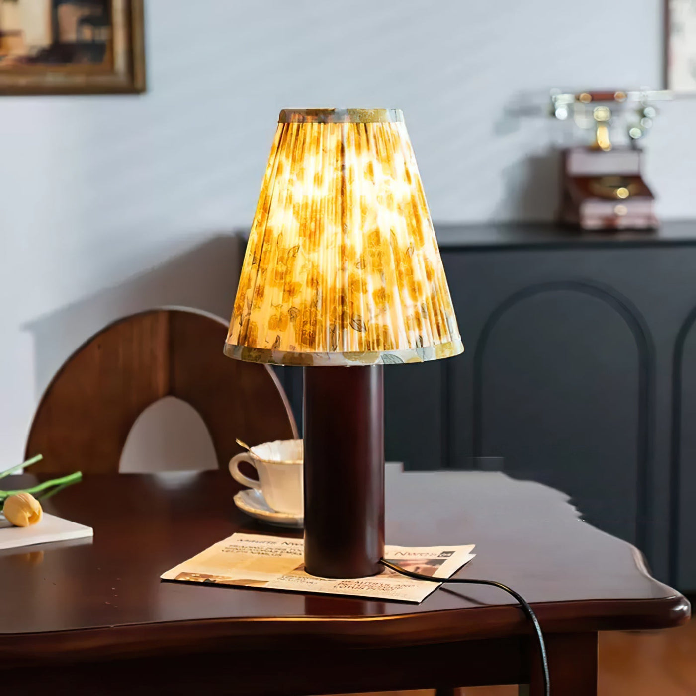 LuxeBobbinGlow - Sleek Desk Lamp
