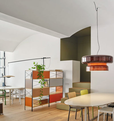 OpalBloom – Handcrafted Glass Hanging Lamp with a Touch of Sophistication