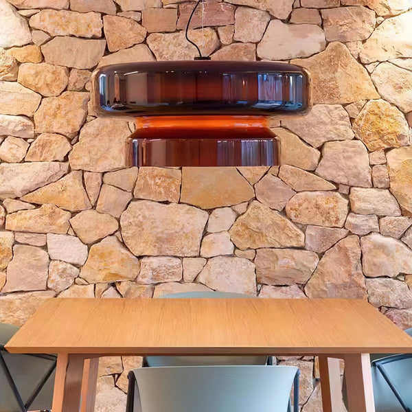 OpalBloom – Handcrafted Glass Hanging Lamp with a Touch of Sophistication