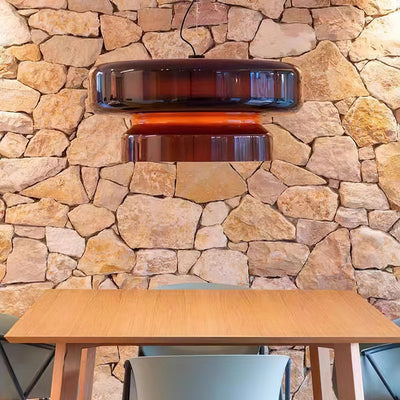 OpalBloom – Handcrafted Glass Hanging Lamp with a Touch of Sophistication
