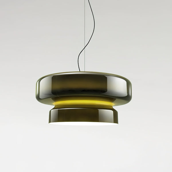 OpalBloom – Handcrafted Glass Hanging Lamp with a Touch of Sophistication