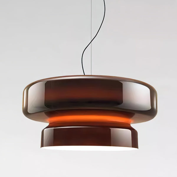 OpalBloom – Handcrafted Glass Hanging Lamp with a Touch of Sophistication