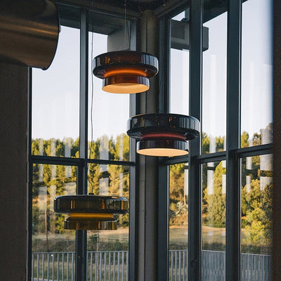 OpalBloom – Handcrafted Glass Hanging Lamp with a Touch of Sophistication