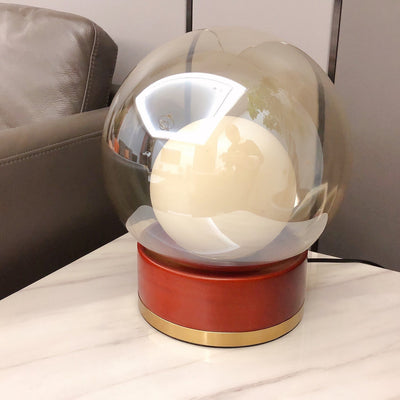 LuxeBoule - Table Lamp with Geometric Shape and Cozy Light Diffusion