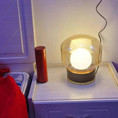 LuxeBoule - Table Lamp with Geometric Shape and Cozy Light Diffusion