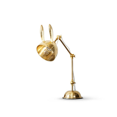 HareLuxe – Golden Rabbit Eared Table Lamp