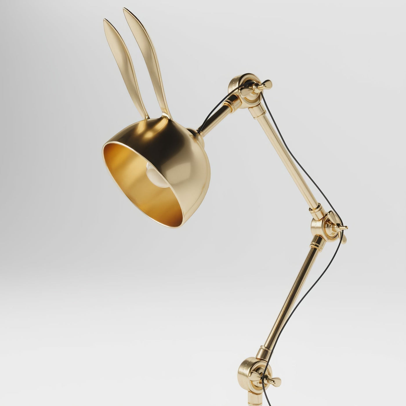HareLuxe – Golden Rabbit Eared Table Lamp