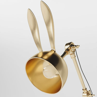 HareLuxe – Golden Rabbit Eared Table Lamp