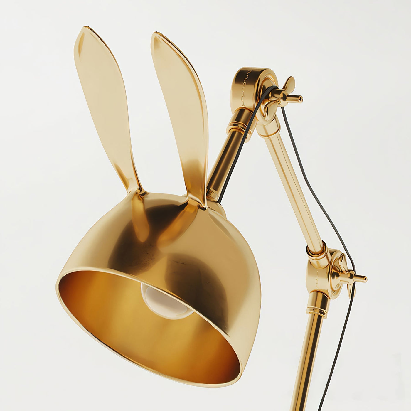 HareLuxe – Golden Rabbit Eared Table Lamp