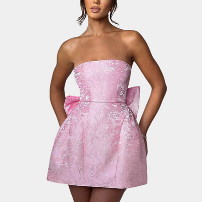 Elegant Strapless Cocktail Dress for Women, Perfect Party Dress for Weddings