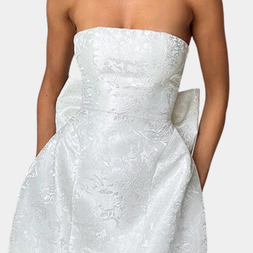 Elegant Strapless Cocktail Dress for Women, Perfect Party Dress for Weddings