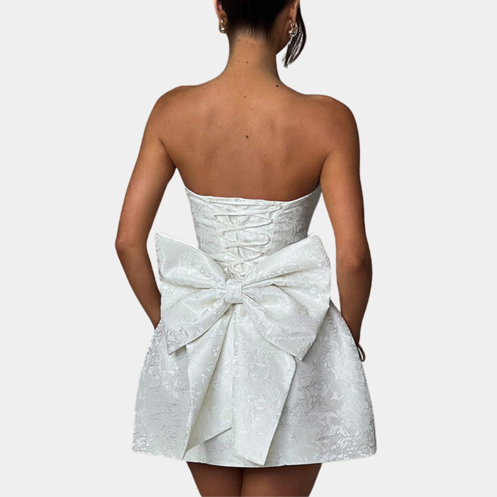Elegant Strapless Cocktail Dress for Women, Perfect Party Dress for Weddings