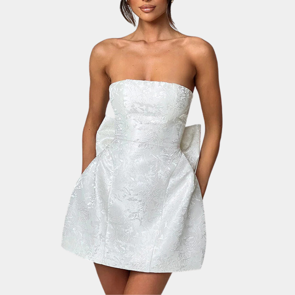 Elegant Strapless Cocktail Dress for Women, Perfect Party Dress for Weddings