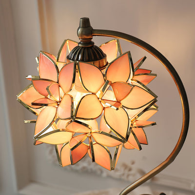 AuraLuxe - Capiz Table Lamp