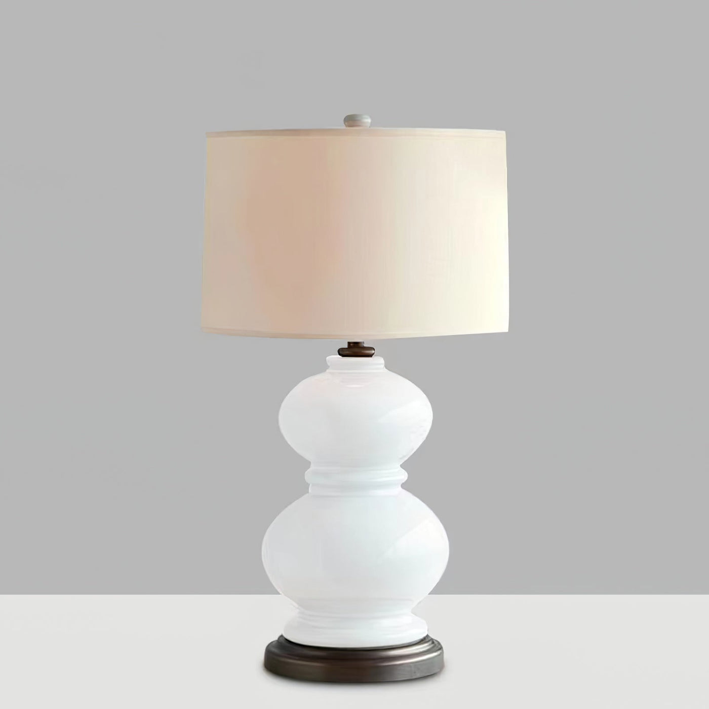 CeramicSphere - Table Lamp with Gourd-Inspired Shape and Cozy Radiance