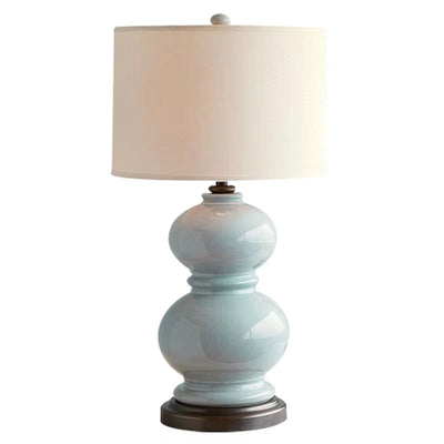 CeramicSphere - Table Lamp with Gourd-Inspired Shape and Cozy Radiance