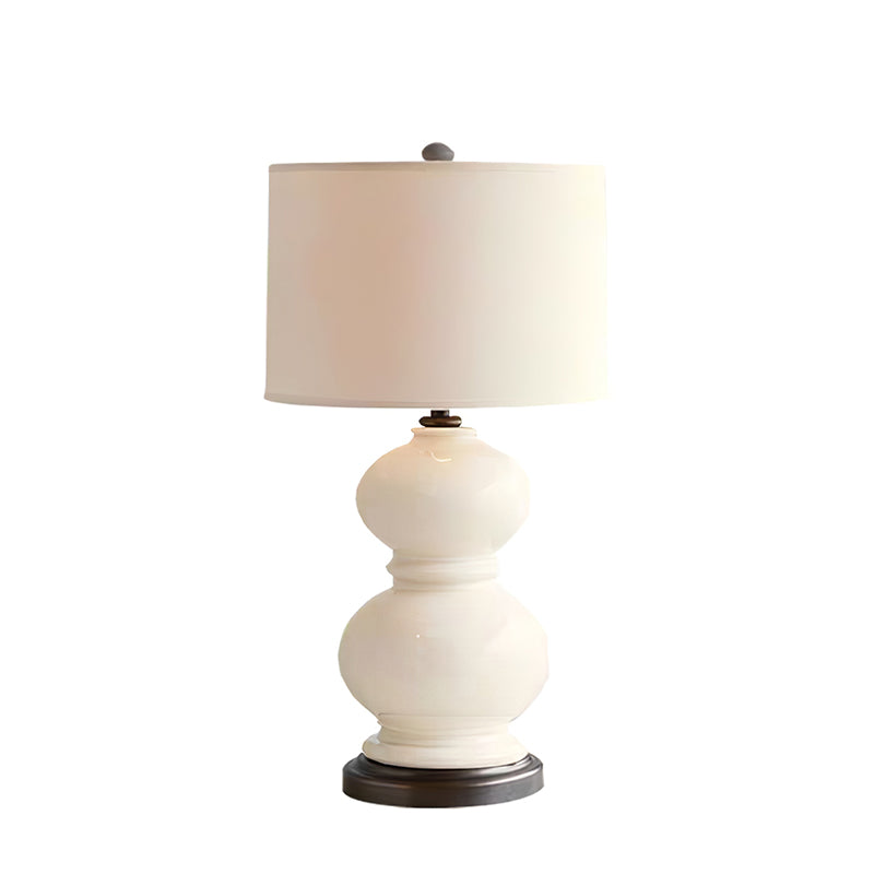 CeramicSphere - Table Lamp with Gourd-Inspired Shape and Cozy Radiance